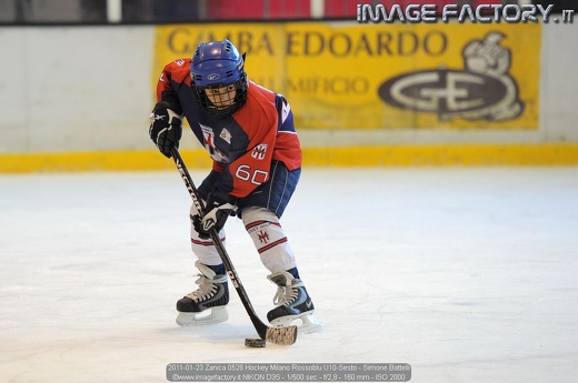 2011-01-23 Zanica 0528 Hockey Milano Rossoblu U10-Sesto - Simone Battelli